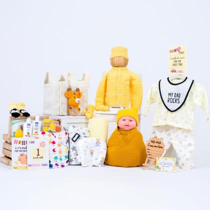 The Baby First Box Newborn Baby Essential Kit - 25 Items | Winter Kit The Baby First Box Newborn Baby Essential Kit - 25 Items | Winter Kit