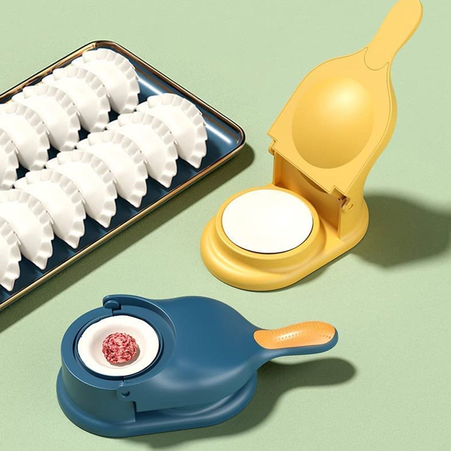 2-in-1 Dumpling Skin Press Mould for Gujiya