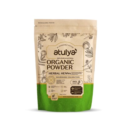 Atulya Herbal Heena Organic Powder | 100% Pure & Natural - 100gm