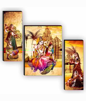 Saf radha krishna religious modern art MDF Painting Without Frame