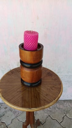 Handcrafted Wooden Candle Holder Handcrafted Wooden Candle Holder