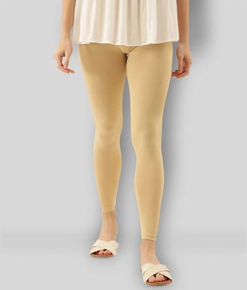 Zebu - Beige Viscose Women's Tights ( Pack of 1 )