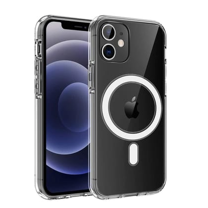 LIRAMARK Magnetic MagSafe Compatible Protective Clear TPU Case for Apple iPhone 11 (Transparent)