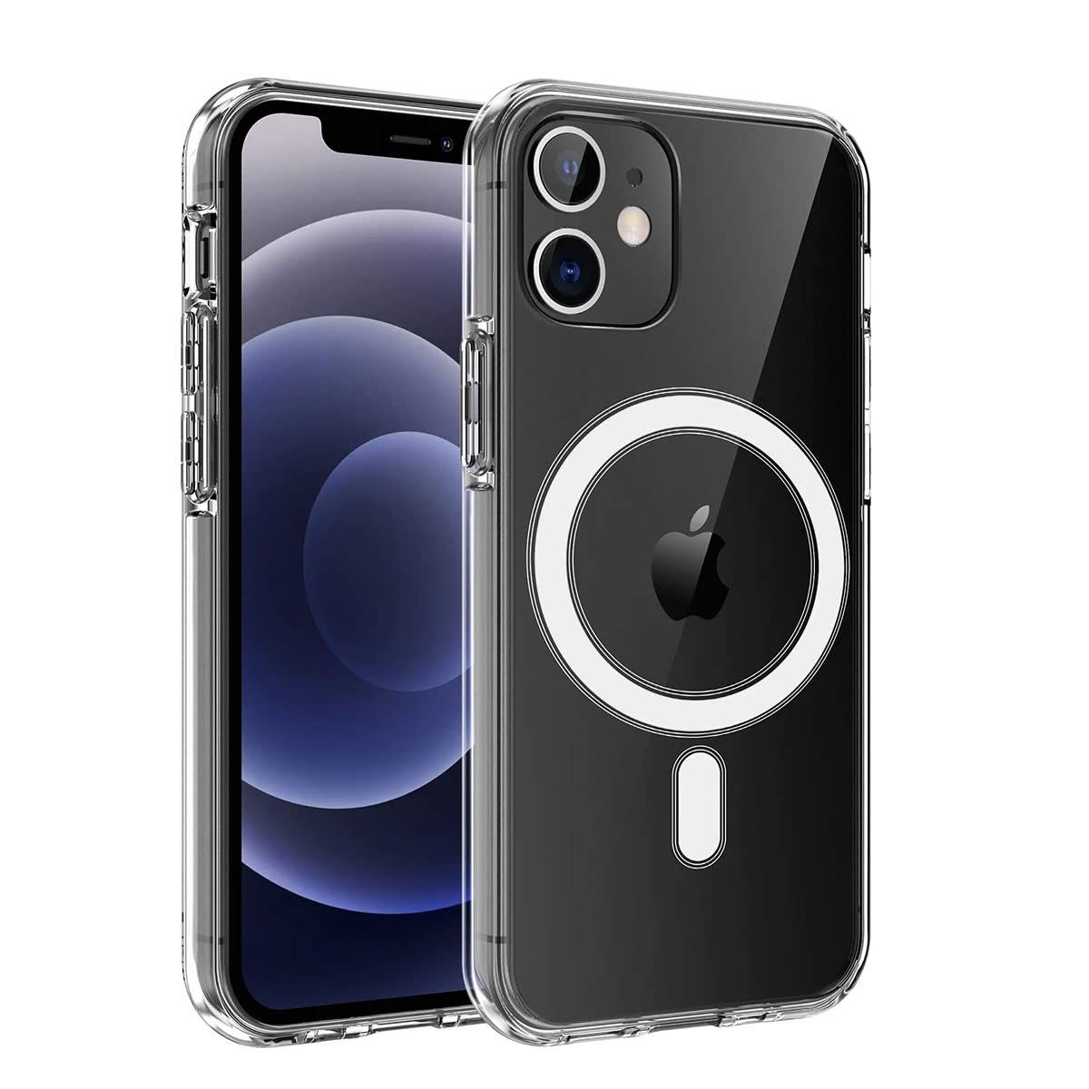 LIRAMARK Magnetic MagSafe Compatible Protective Clear TPU Case for Apple iPhone 11 (Transparent)