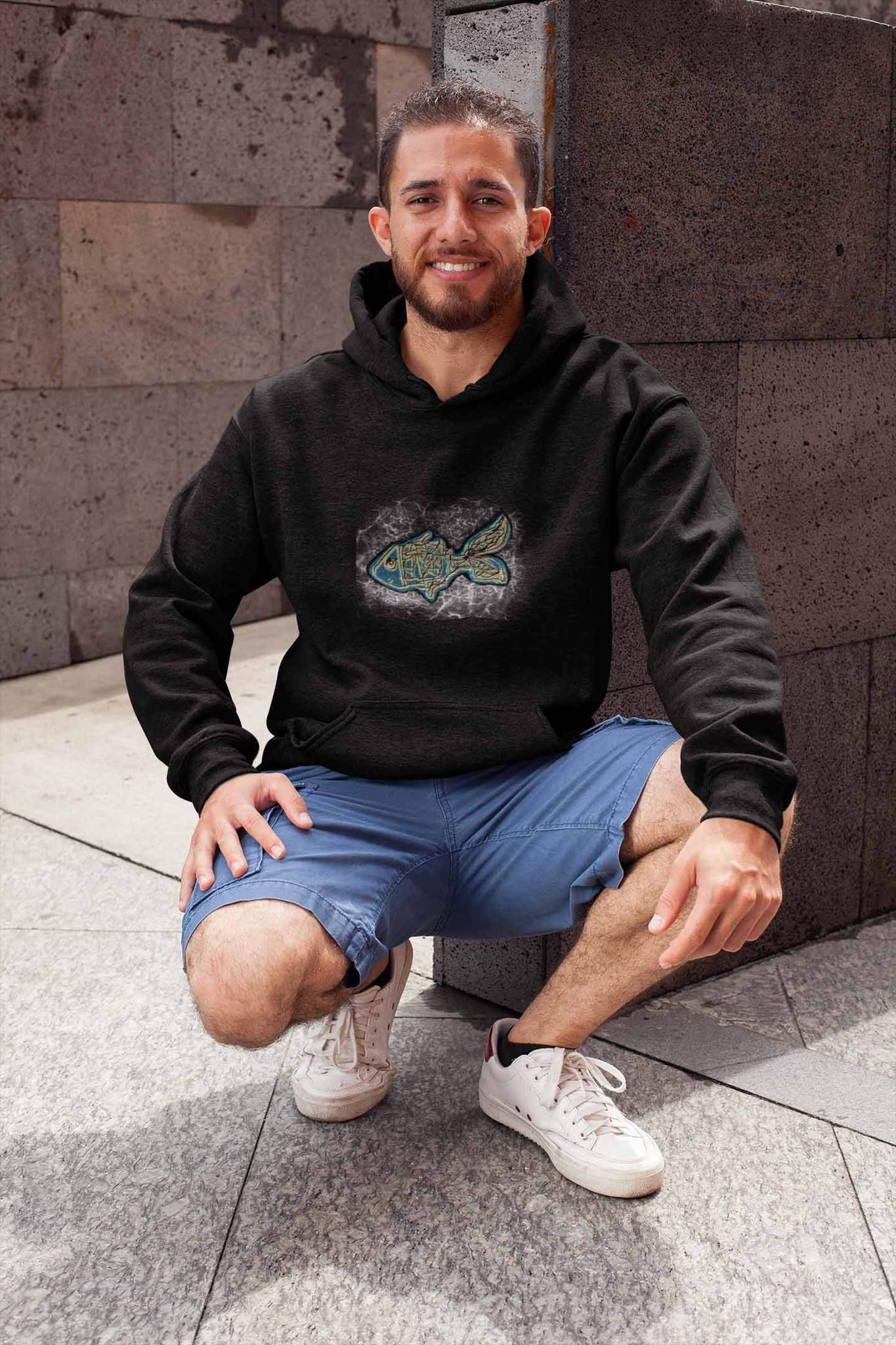 Hoodie (Men) - Little Tamasaba Goldfish (12 Colours)