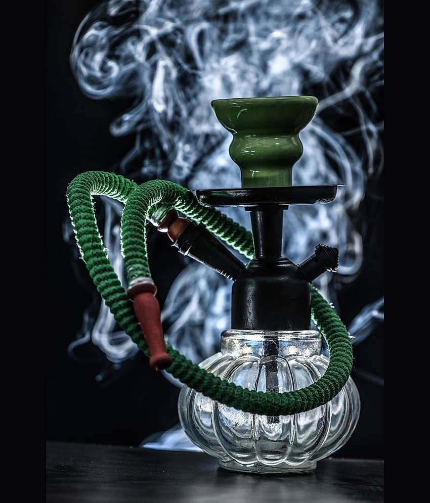 Fashion Bizz Green Color 9 inch Glass Hookah