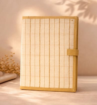 Handcrafted fabric File Folder – Striped Motif Handcrafted fabric File Folder – Striped Motif