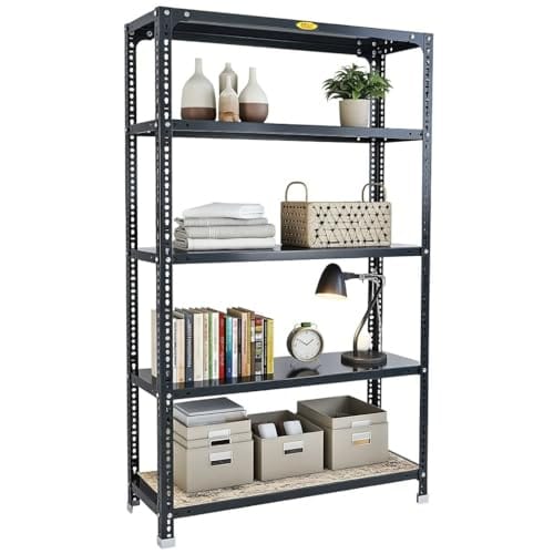 Mil-Nil Prime CRC Sheet 5 Shelf Slotted Angle Rack for Storage Multipurpose 2