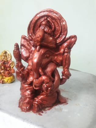 Handmade clay Ganeshji