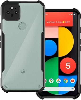 PLUGTECH Slim Shockproof Case | Matte Black Soft | Drop Protection | Precise Cutouts | Premium Mobile Cover for Google Pixel 5 PLUGTECH Slim Shockproof Case | Matte Black Soft | Drop Protection | Precise Cutouts | Premium Mobile Cover for Google Pixel 5