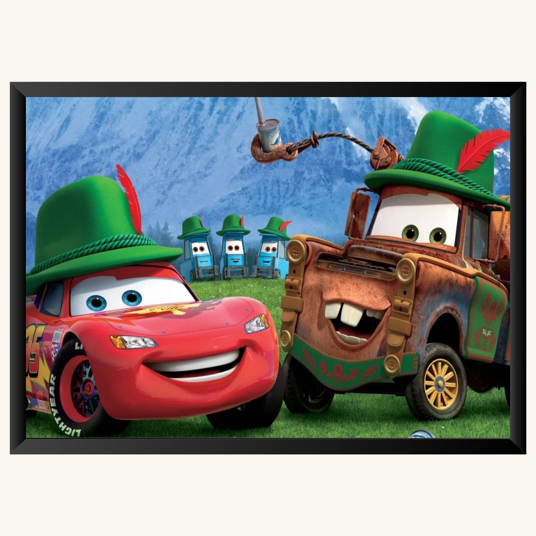NOKKES Cars 2 Photo Frame Poster 8X12inch Photo Mate Paper Wall Decoration For Home Office Wall Photo Frame Poster_6