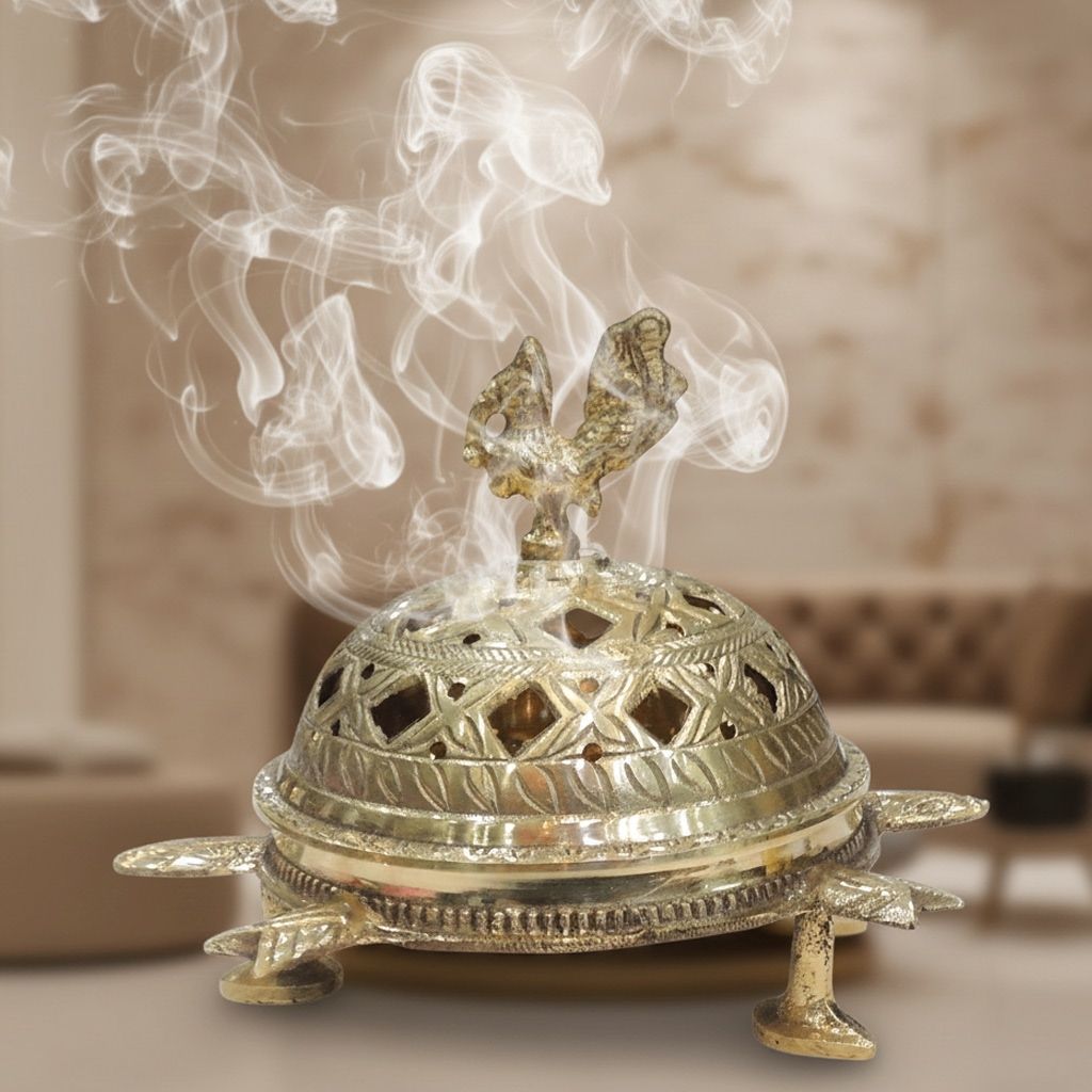 Brass Peacock Shape Luab Dan No. 3 – Premium Brassware Showpiece, Height : 5 Inch (ZMAS642 D)