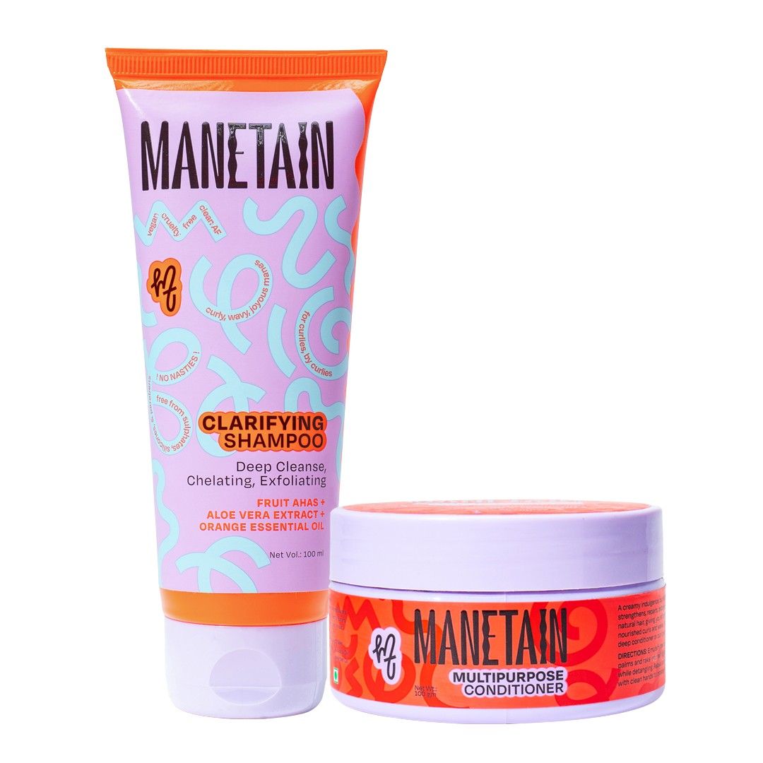 Manetain Clarifying Shampoo - 100 ml & Multipurpose Conditioner - 100 g