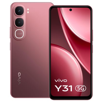 vivo Y31 5G (Rose Red, 6GB RAM, 128GB Storage) with No Cost EMI/Additional Exchange Offers vivo Y31 5G (Rose Red, 6GB RAM, 128GB Storage) with No Cost EMI/Additional Exchange Offers - Rose Red / 6GB RAM + 128GB Storage