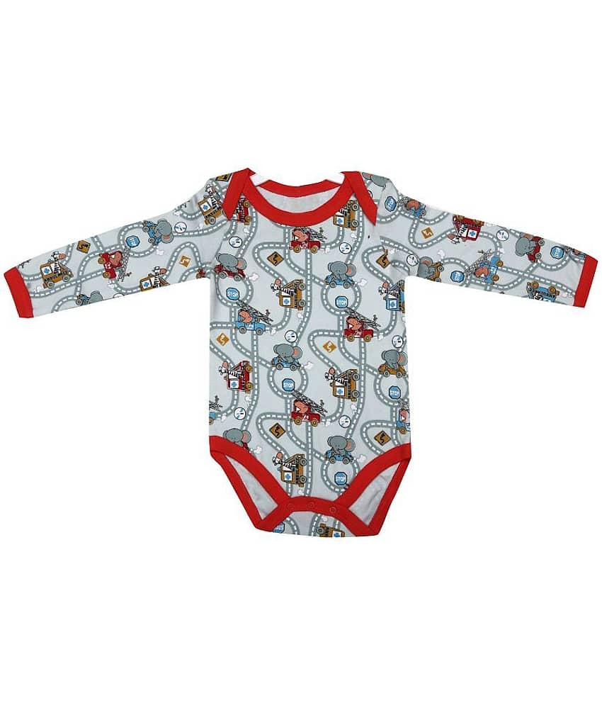 KABOOS Unisex for Baby Cotton Bodysuit ( White )