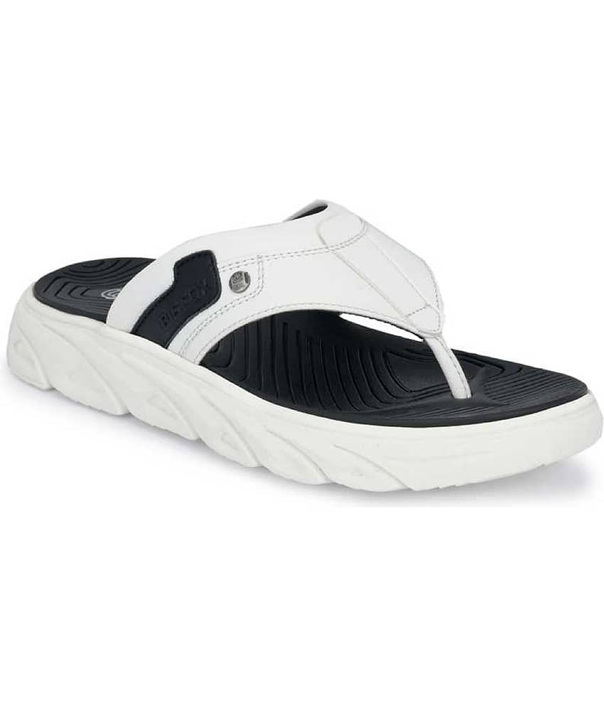 Big Fox White Men's Thong Flip Flop