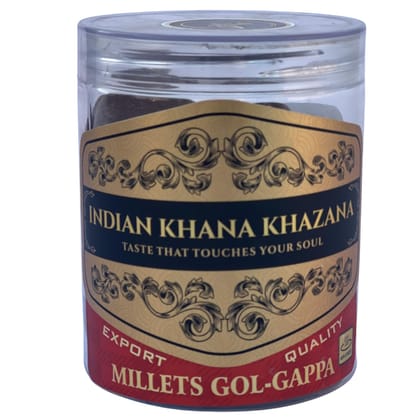Ready to fry Millets Pani Puri/Pelletes/Gol Gappa | pani puri papad/pellets - Golgappe Packet, 250 grams by INDIAN KHANA KHAZANA Ready to fry Millets Pani Puri/Pelletes/Gol Gappa | pani puri papad/pellets - Golgappe Packet, 250 grams by INDIAN KHANA KHAZANA