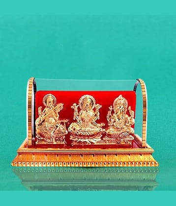 Awesome Craft Lakshmi Ganesha Saraswati Ideal For Car Dashboard ( Pack of 1 )