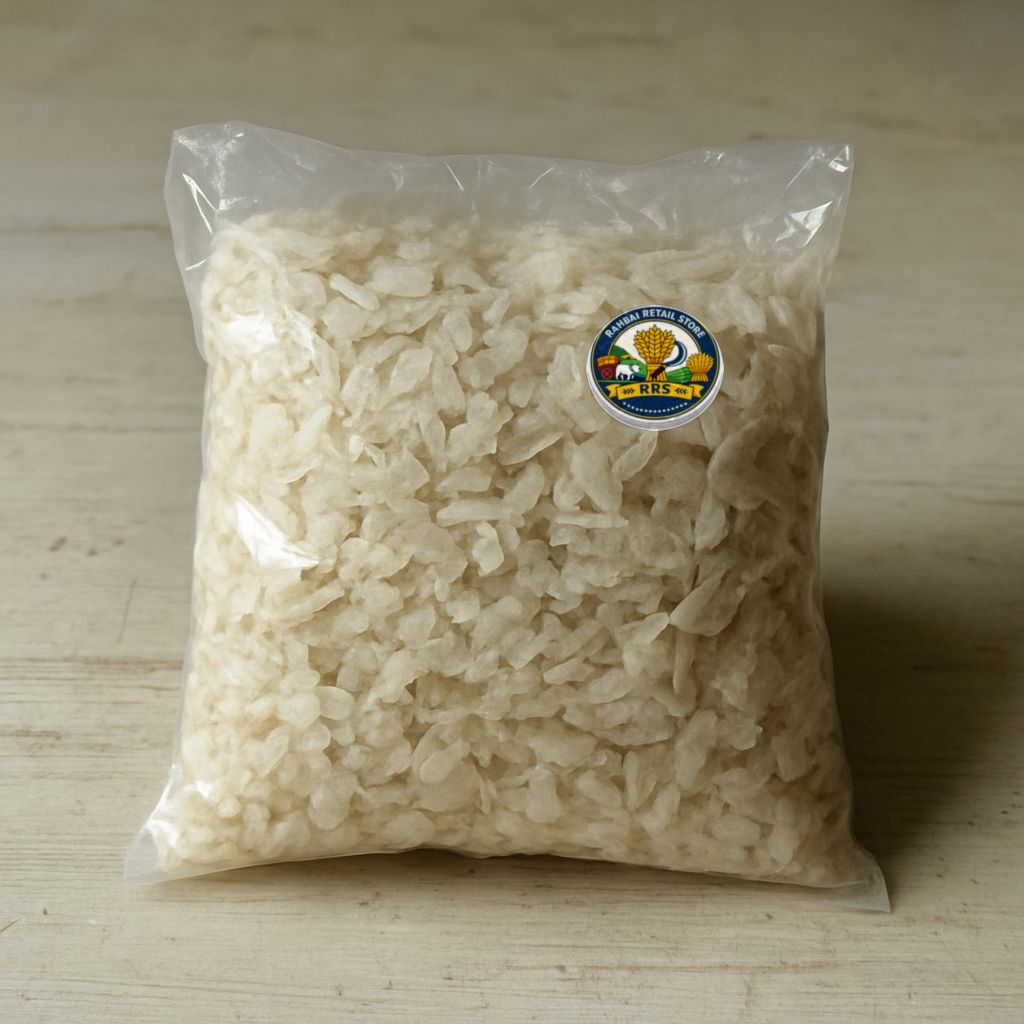 Rambai Retail Store's poha (flattened rice)