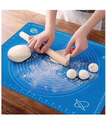 Silicone Fondant Rolling, Dough Making, Roti Making, Non -Stick Pastry Board Mat Assorted Silicon Baking Moulds