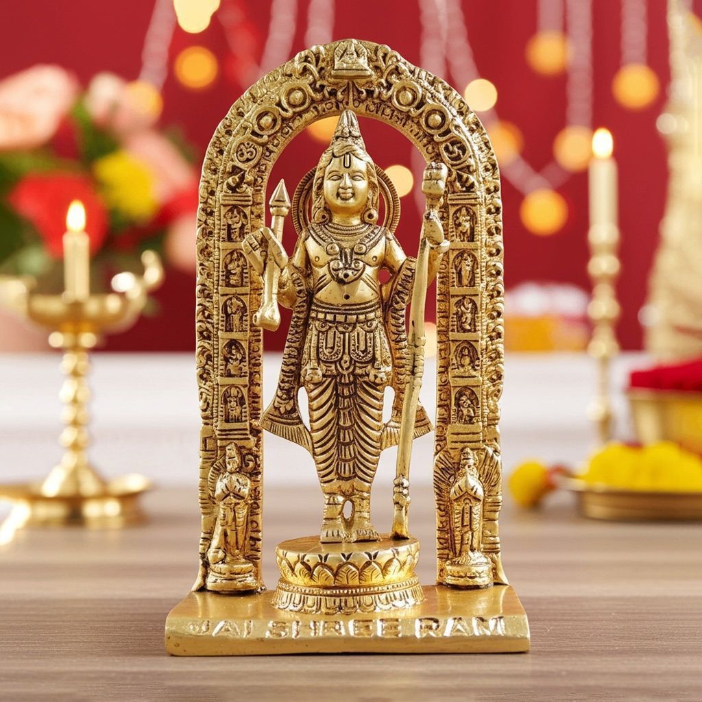 Brass Showpiece Ramlala God Idol Statue (BSMAS1717 E)