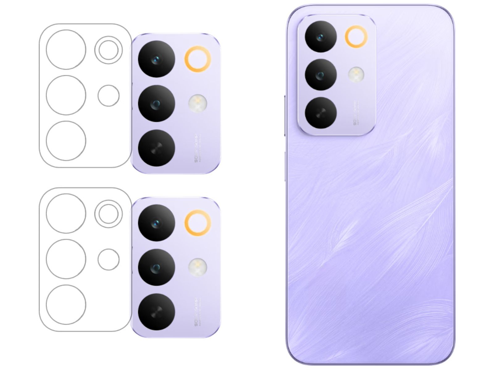 ISAAK Back Camera Lens Protector compatible for Realme C85 5G|Realme C85 Pro (Pack of 2)