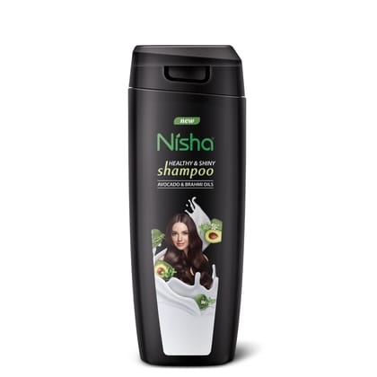 Nisha Healthy & Shiny Shampoo for Women Men 340ml, Avocado & Brahmi Shampoo for Strong Beautiful Hair