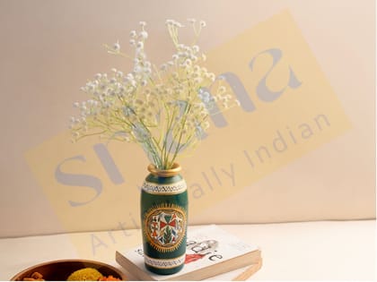 Srjana Terracotta Hand Painted Flower Vase Single pc Srjana Terracotta Hand Painted Flower Vase Single pc