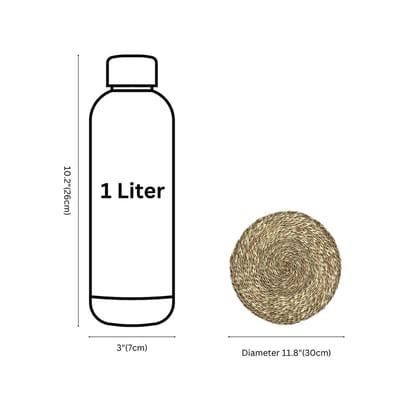 Handwoven Sabai Grass Table MatNatural Colour