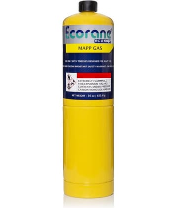 Ecorane Portable Standard Propane Fuel Canister, Perfect to Small Stove, Torch, Welding Soldering Fuel Gas