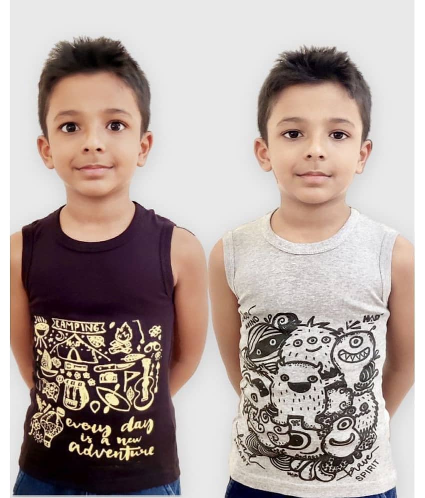 Hap Kings Pack of 2 Boys Cotton ( Multi )