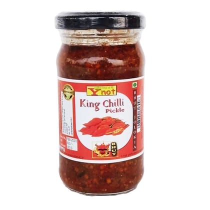 Y Not King Chilli Pickle - 180 gm - 180 gm - One glass jar