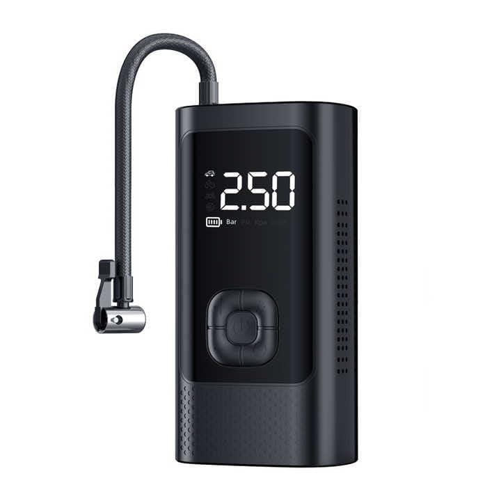 Portable Air Compressor 2-in-1 Wireless & Wired Tire and Balloon Inflator for Cars, Bikes and Sports Gear