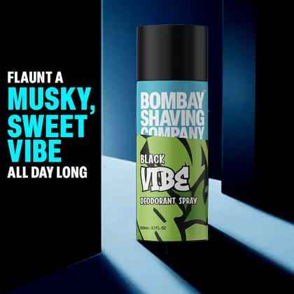 Bombay Shaving Company Black Vibe Deodarant Spray, 150ml