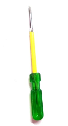 Nawani Steel Two in One Screw Driver (Green and Silver) Size- 24/2