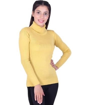 Ogarti Yellow Round Neck Sweater Single