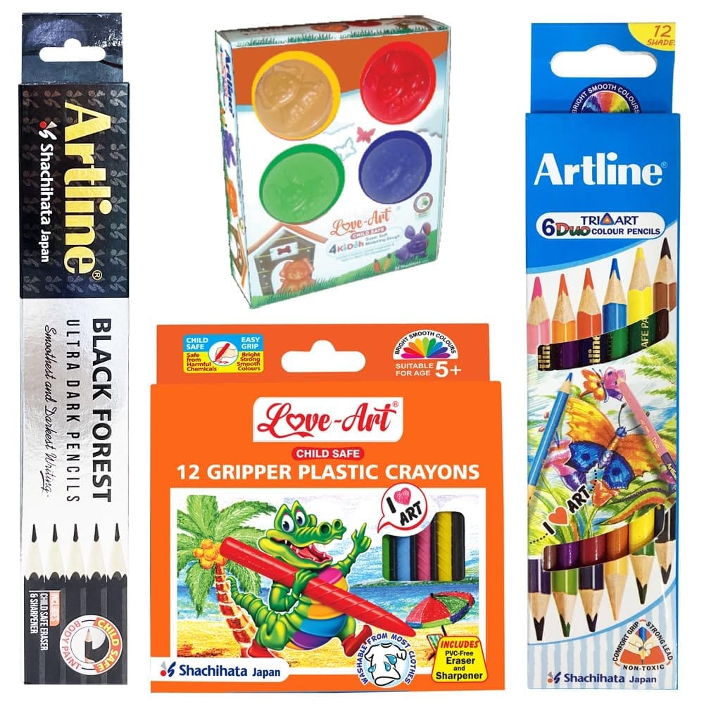 Artline Combo Packs of Back to School Stationery Set - 8 | For Specially Designed for Students