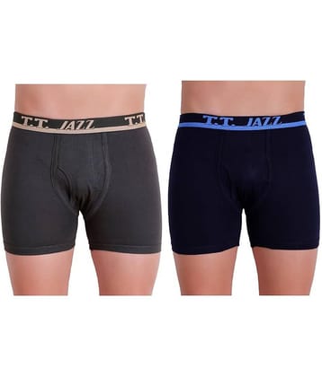 TT Pack of 2 Cotton Blend Trunks For Men's ( Multicolor1 )
