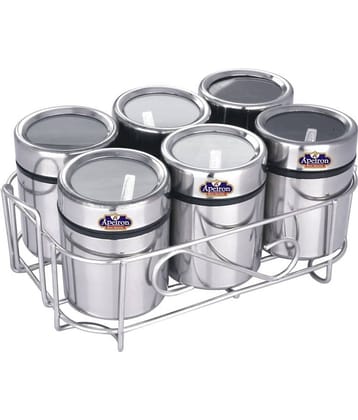 APEIRON - Silver Steel Food Container ( Pack of 1 )