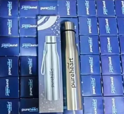 Stainless Steel Water Bottle 1 Litre | Leak Proof & Durable Steel Bottle | BPA Free, Rust Resistant Eco-Friendly Water Bottle (Pack of 1)