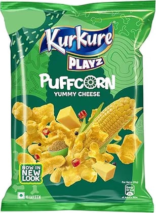 Kurkure Namkeen-Puffcorn (Yummy Cheese) Pouch