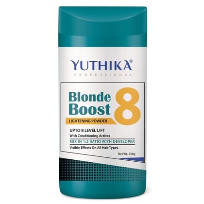 Yuthika Professional Blonder Powder for Hair 250g Multi Techniques Hair Lightning Powder, Pristine Blonde Radiance