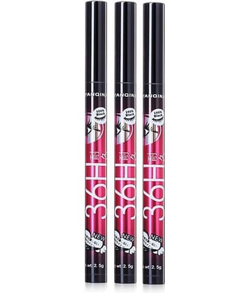 Lenon Beauty 36 Hrs Pencil Eyeliner Black Pack of 3 3 g