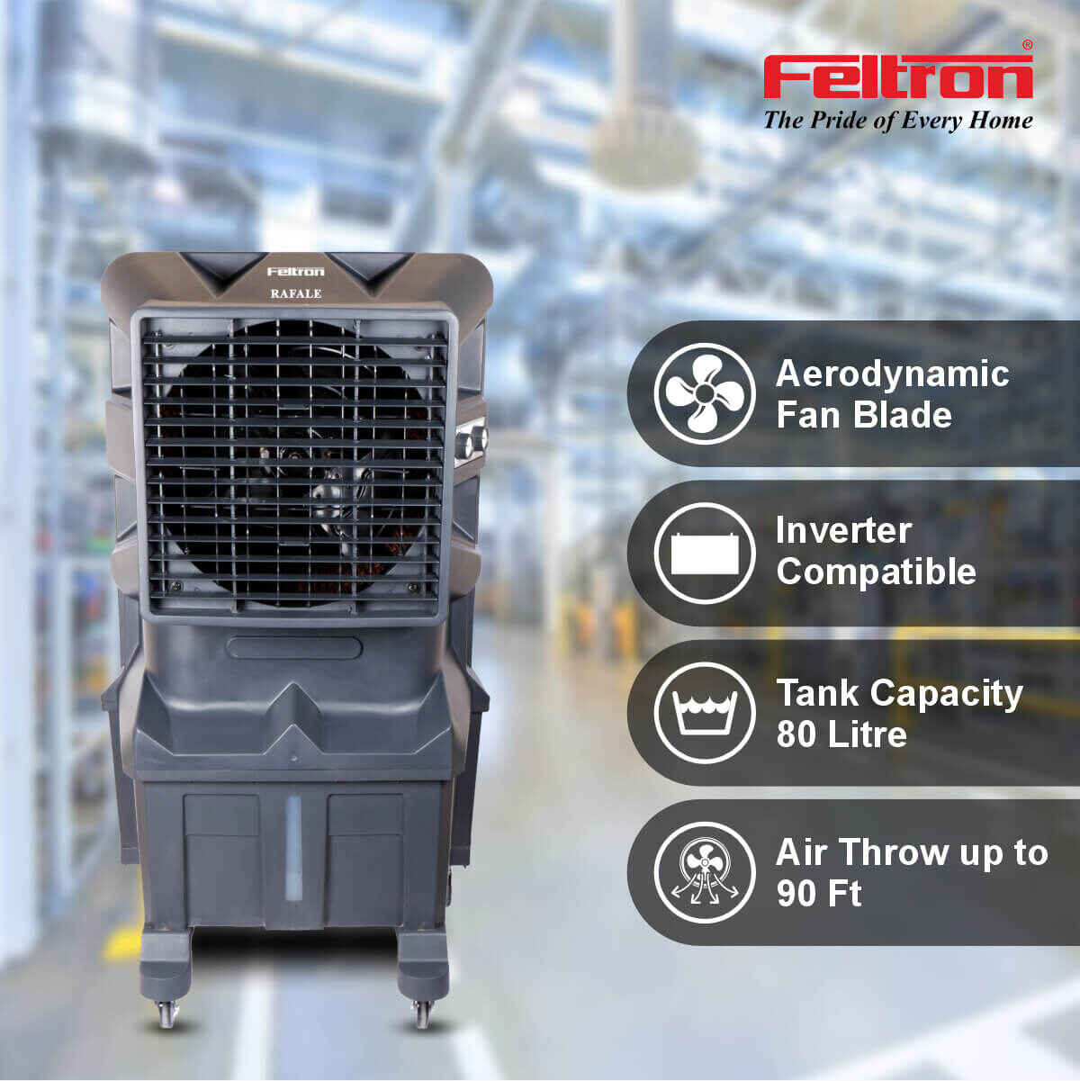 Feltron 80 Ltr Commercial Air Cooler (Rafale)