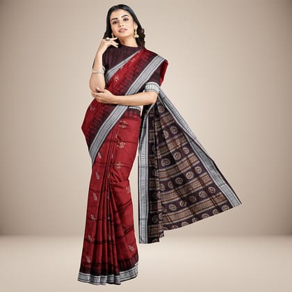 Doll With Floral Patterned Motif Bomkai Silk Saree Doll With Floral Patterned Motif Bomkai Silk Saree