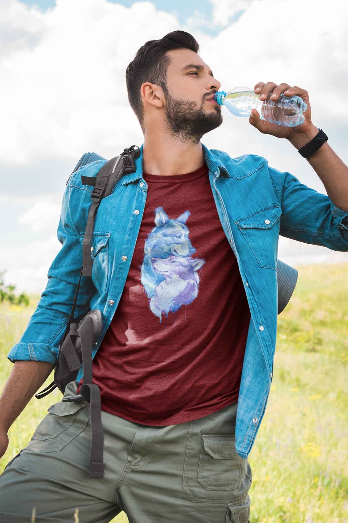 Round Neck T-Shirt (Men) - Snugglebugs (12 Colours)