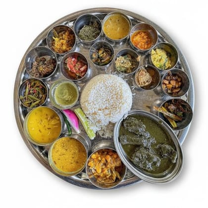 Traditional Indian Thali Meal Set - 1 kg - One full course meal platter