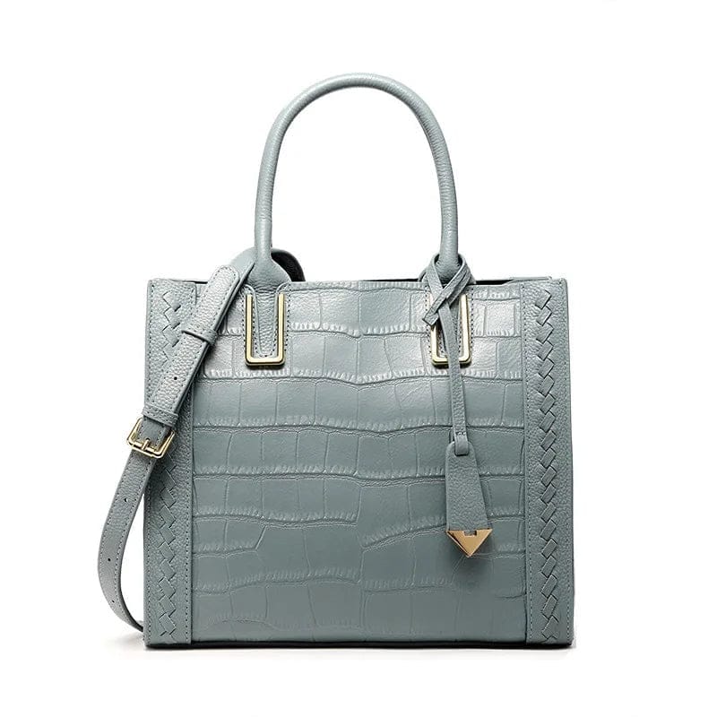 Wholesale Luxury Women Tote Bags Retro Crocodile Genuine Leather Sling Shoulder Cross Body Private Label Ladies Bag