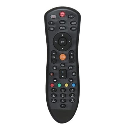 V3Deals Compatible Dish TV Unbreakable Remote Control | Compatible with Dish TV SD/HD DTH with Recording Setup Box - Please Match The Image with Your Old Remote (Dish Tv)