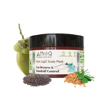 MrilQ Root Logic | Hair Mask | Controls Dry Dandruff | Control Hair fall | Soothes irritated scalp MrilQ Root Logic | Hair Mask | Controls Dry Dandruff | Control Hair fall | Soothes irritated scalp